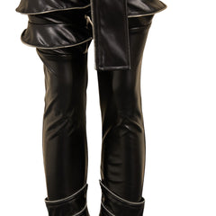 Rumi Mira Zoey Tenue Noire en Cuir Cosplay Costume