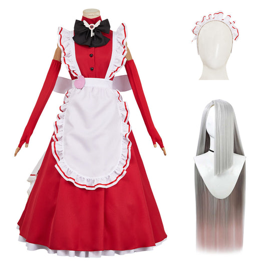 Hazbin Hotel 2(2025) Vaggie Ensemble Maid Robe Rouge Cosplay Costume