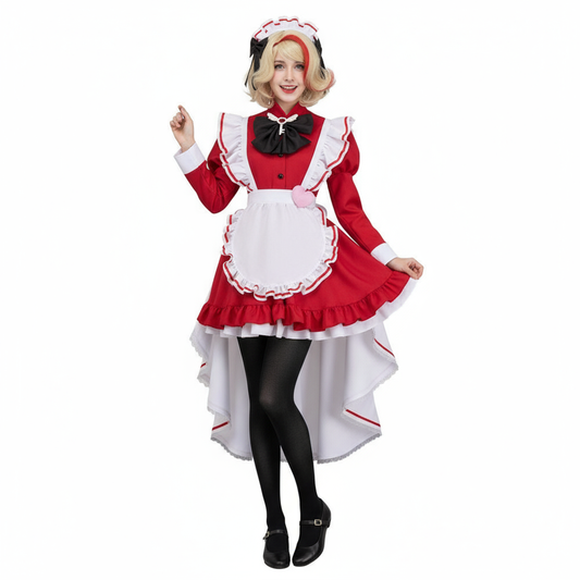 Hazbin Hotel 2(2025) Charlie Morningstar Ensemble Maid Robe Rouge Cosplay Costume