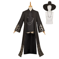 Enfant KPop Demon Hunters(2025) Jinu Saja Veste+Haut Noires Cosplay Costume