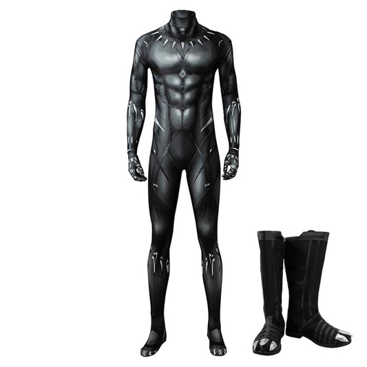 Avengers Black Panther/Panthère noire T'Challa 3D Cosplay Costume