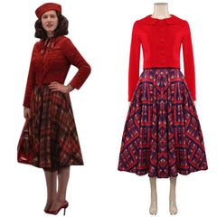 The Marvelous Mrs. Maisel 5 Mrs. Maisel Ensemble Rouge Cosplay Costume