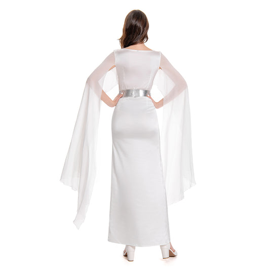 Princesse Leia Robe Blanche Cérémonie Cosplay Costume