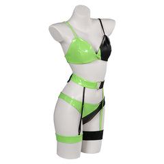 Anime Kim Possible Shego Lingerie Cosplay Costume