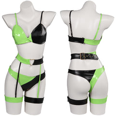 Anime Kim Possible Shego Lingerie Cosplay Costume