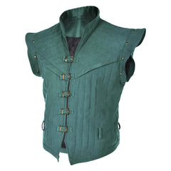 Raiponce Flynn Rider Gilet Bleu/Vert Médiéval Cosplay Costume