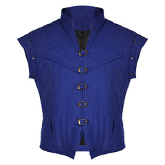 Raiponce Flynn Rider Gilet Bleu/Vert Médiéval Cosplay Costume