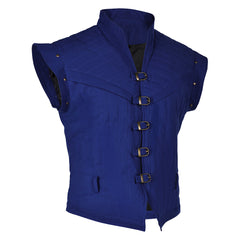 Raiponce Flynn Rider Gilet Bleu/Vert Médiéval Cosplay Costume