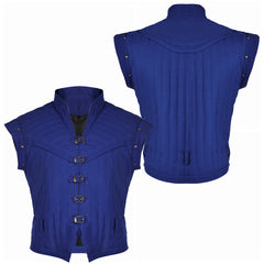 Raiponce Flynn Rider Gilet Bleu/Vert Médiéval Cosplay Costume