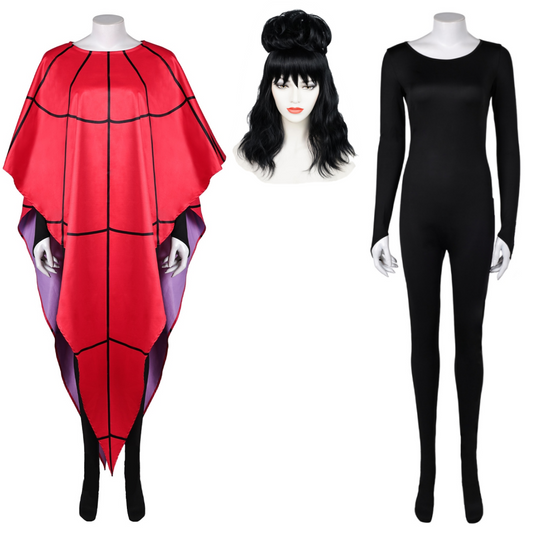 Beetlejuice Lydia Deetz Tenue Rouge Cosplay Costume