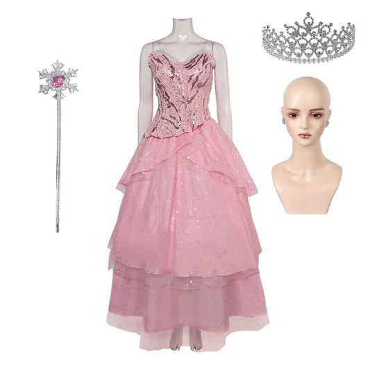 Wicked(2024) Glinda Tenue Rose Copslay Costume