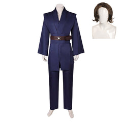 Anakin Skywalker Jedi Tenue Bleue Cosplay Costume