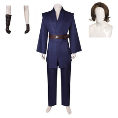 Anakin Skywalker Jedi Tenue Bleue Cosplay Costume