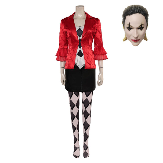 Joker: Folie à Deux(2024) Harley Quinn Tenue Rouge Cosplay Costume