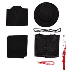 KPop Demon Hunters The Saja Boys Jinu Saja Demon Tenue Noire Cosplay Costume Ver.2