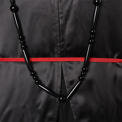 KPop Demon Hunters The Saja Boys Jinu Saja Demon Tenue Noire Cosplay Costume Ver.2