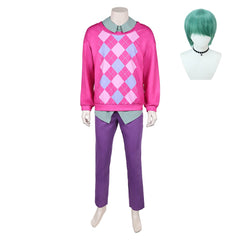 Kpop Demon Hunters(2025) Baby Saja Tenue à Carreaux Roses Cosplay Costume