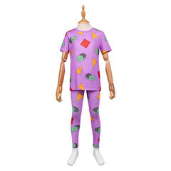 Enfant&Femme KPop Demon Hunters(2025) Huntrix Zoey Pyjama Violet Cosplay Costume