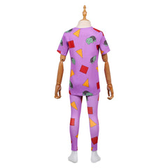 Enfant&Femme KPop Demon Hunters(2025) Huntrix Zoey Pyjama Violet Cosplay Costume