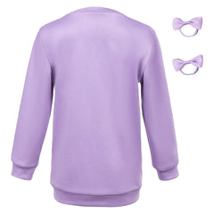 Enfant&Femme KPop Demon Hunters(2025) Huntrix Mira Pyjama Violet et Blanc Cosplay Costume