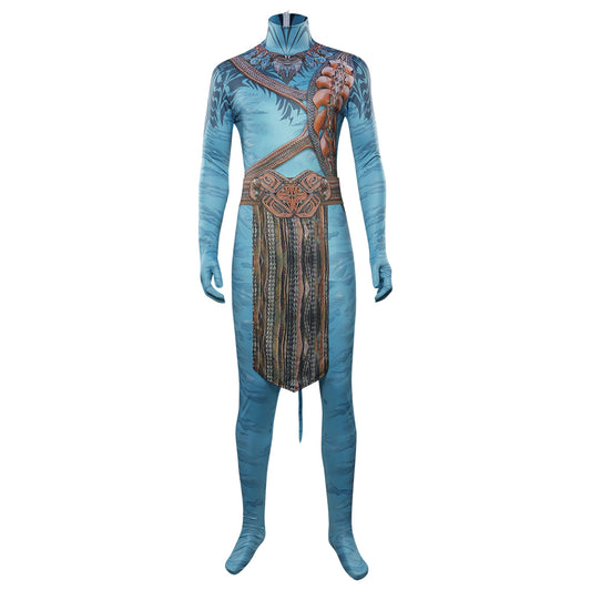 2022 Film Jake Sully Adulte Avatar: La Voie de l'eau Combinaison Cosplay Costume