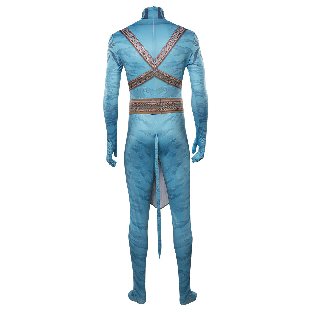 2022 Film Jake Sully Adulte Avatar: La Voie de l'eau Combinaison Cosplay Costume