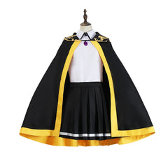 Cosplay Costume Colette Loire Wistoria: Wand and Sword Anime Cosplay Tenue Noire et Jaune Femme