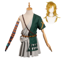 The Legend of Zelda: Tears of the Kingdom Link Vert Ensemble Cosplay Costume