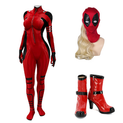 Femme Deadpool & Wolverine(2024) Deadpool Wade Wilson Combinaison Cosplay Costume