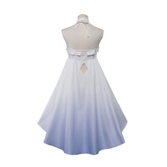Cosplay Costume Columbina Genshin Impact Jeu Cosplay Pyjama Blanc Femme