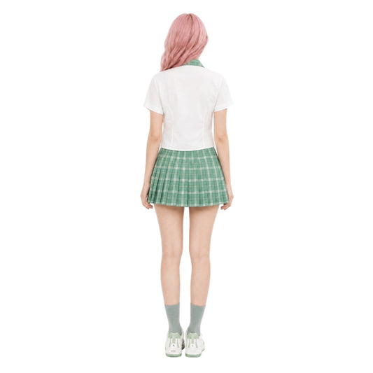 Cosplay Costume Mizi Alien Stage(2026) TV Cosplay Uniforme Blanche et Verte Femme