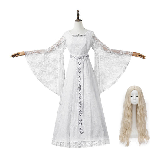 The Lord of The Rings Galadriel Robe Blanche Cosplay Costume