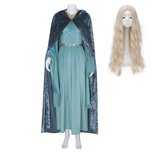 The Lord of the Rings: The Rings of Power Galadriel Robe Bleue Cosplay Costume