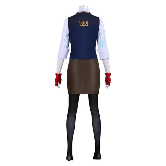 Cosplay Costume Chamber Valorant Jeu Cosplay Tenue Bleue Femme
