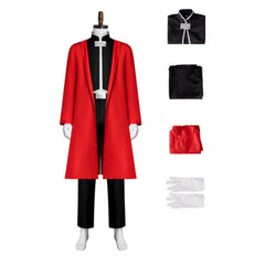 Cosplay Costume Edward Elric Fullmetal Alchemist Anime Cosplay Tenue Rouge Homme
