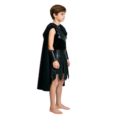 Cosplay Costume Enfant Odysseus The Odyssey(2026) Film Cosplay Tenue Noire