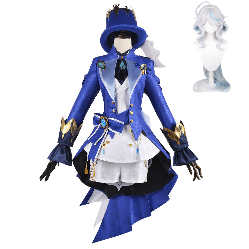 Adulte Genshin Impact Focalors Cosplay Costume Carnaval