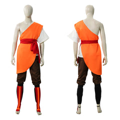 Cosplay Costume Aang Avatar: The Last Airbender 2(2026) TV Cosplay Tenue Orange Homme