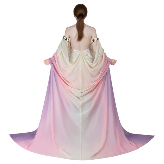 La Guerre des Étoiles Padmé Naberrie Amidala Robe Lake Cosplay Costume Ver.2