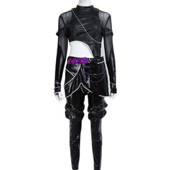 KPop Demon Hunters(2025) Huntrix Rumi Mira Zoey Combinaison Noire Cosplay Costume