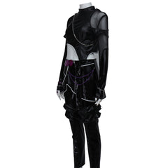 KPop Demon Hunters(2025) Huntrix Rumi Mira Zoey Combinaison Noire Cosplay Costume