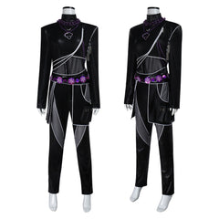 KPop Demon Hunters(2025) Huntrix Rumi Mira Zoey Combinaison Noire Cosplay Costume