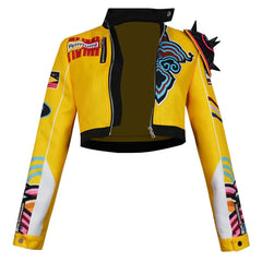 Enfant&Adulte KPop Demon Hunters(2025) Huntrix Rumi Veste Jaune Cosplay Costume