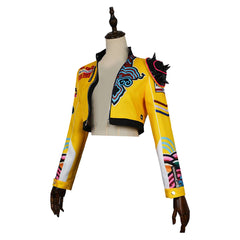 Enfant&Adulte KPop Demon Hunters(2025) Huntrix Rumi Veste Jaune Cosplay Costume