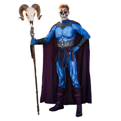 Cosplay Costume Skeletor Les Maîtres de l'Univers(2026) Film Cosplay Combinaison Bleue Homme