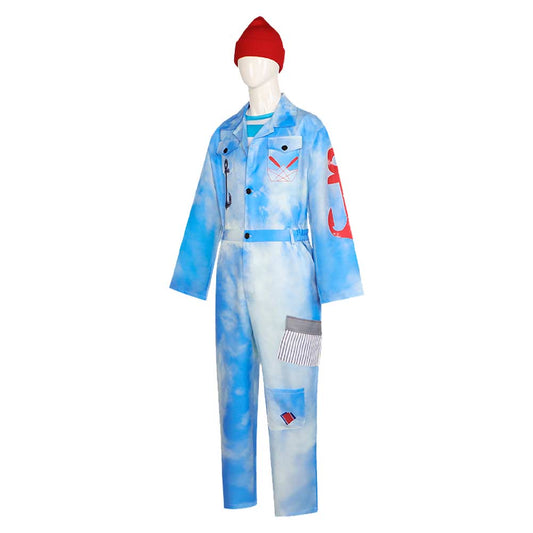 Cosplay Costume Enfant Mr. Smee Descendants: Wicked Wonderland(2026) Film Cosplay Combinaison Bleue