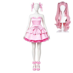 Cosplay Costume Mizi Zombie Stage AU Alien Stage(2026) TV Cosplay Robe Rose Femme