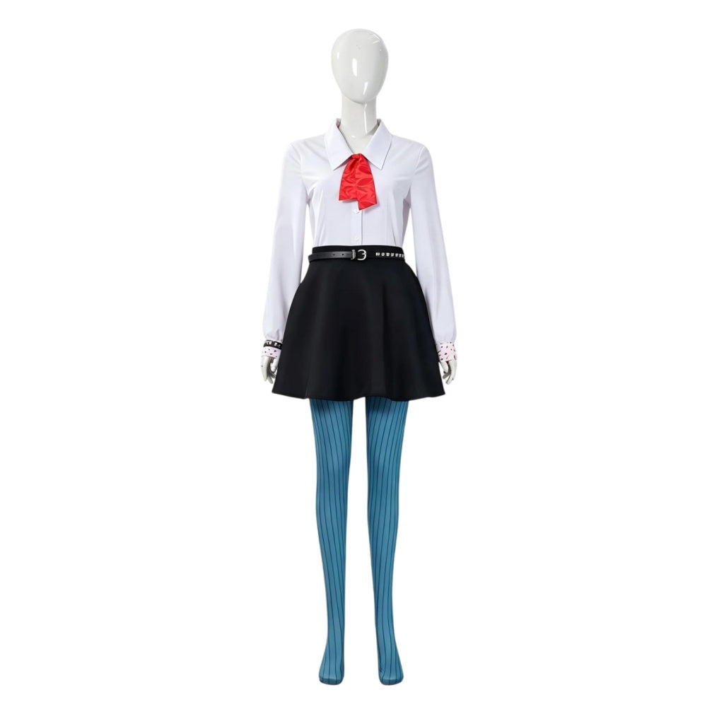 Cosplay Costume Enfant Billie Billie À la Croisée des Mondes(2026) Film Cosplay Tenue Noire et Blanche