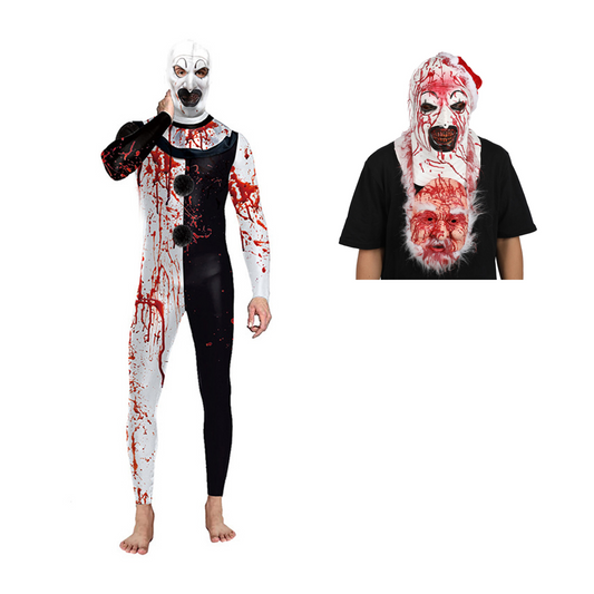 Terrifier 3(2024) Art The Clown Tenue Tachée de Sang Cosplay Costume