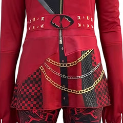 Cosplay Costume Red Descendants: Wicked Wonderland(2026) Film Cosplay Combinaison Rouge Adulte & Enfant
